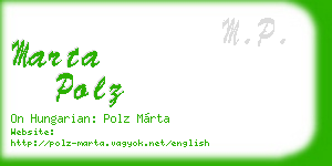 marta polz business card